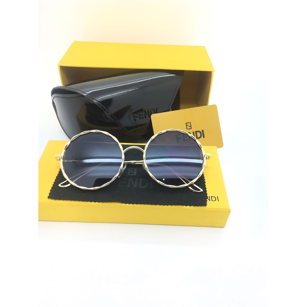 Kacamata Hitam Fendi Astron Bulat Sunglasses Wanita