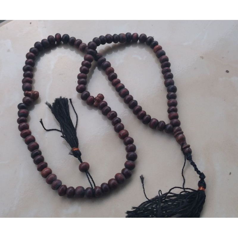 TASBIH GALIH ASEM TUA ukuran 6MM ISI 99