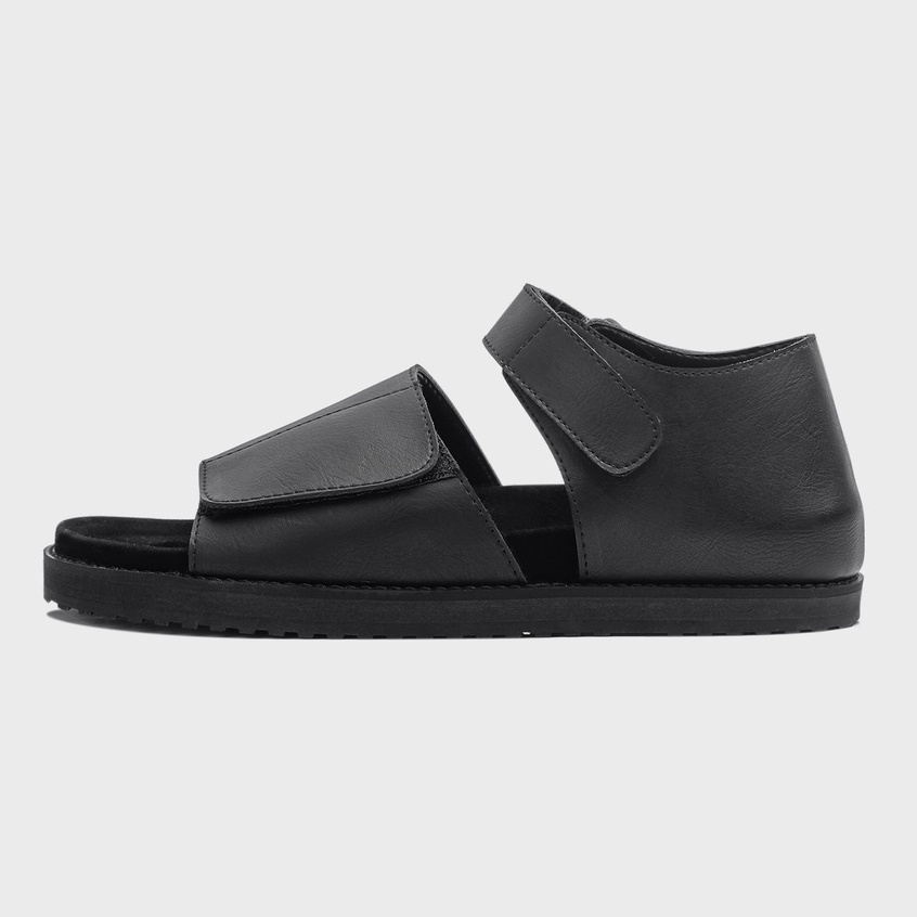 RORIN FULL BLACK |ManNeedMe x GFLAMES| Sandal Jepit Pria Casual Sendal Slide ORIGINAL