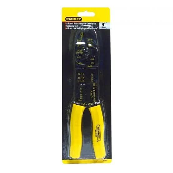 Stanley tang crimping krimping skun penjepit pengupas kabel 9 inch