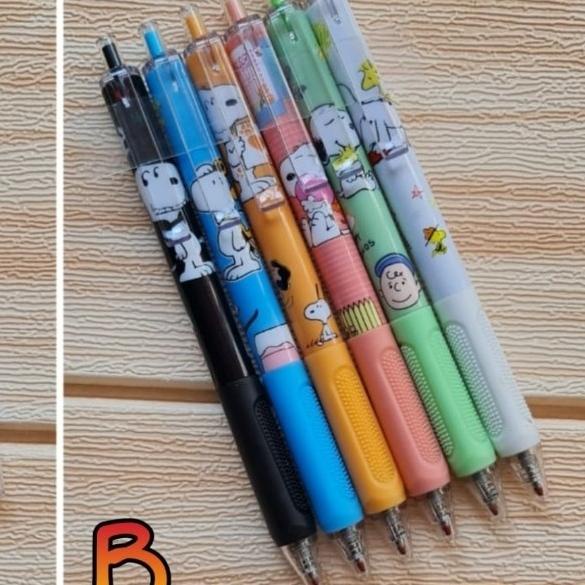 

Office & Stationery | Alat Tulis | Pulpen Snoopy (1 Set Isi 6 Pcs) Lapis Karet | Best Seller