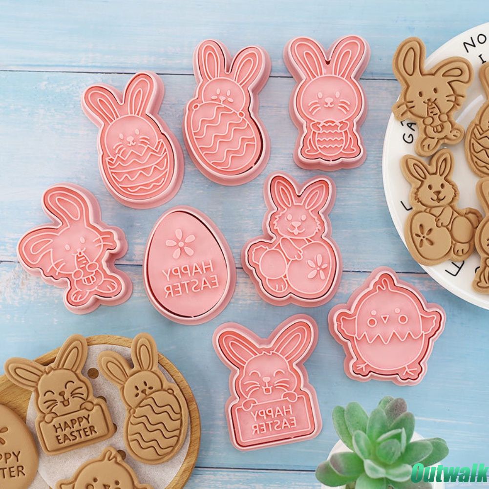Set Cetakan Biskuit / Fondant 3d Diy Bentuk Kartun