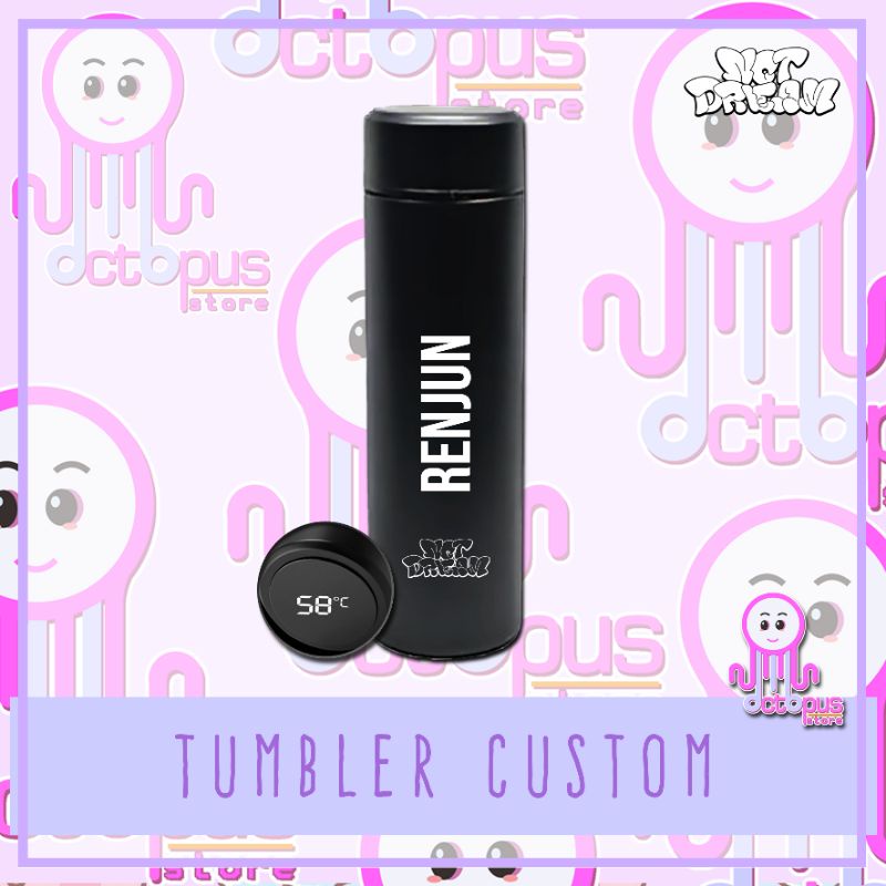 TUMBLER NCT DREAM LED STAINLESS 2 SISI / 1 SISI / BOTOL TERMOS H220 LED 500ML - TUMBLER LED PRINT UV