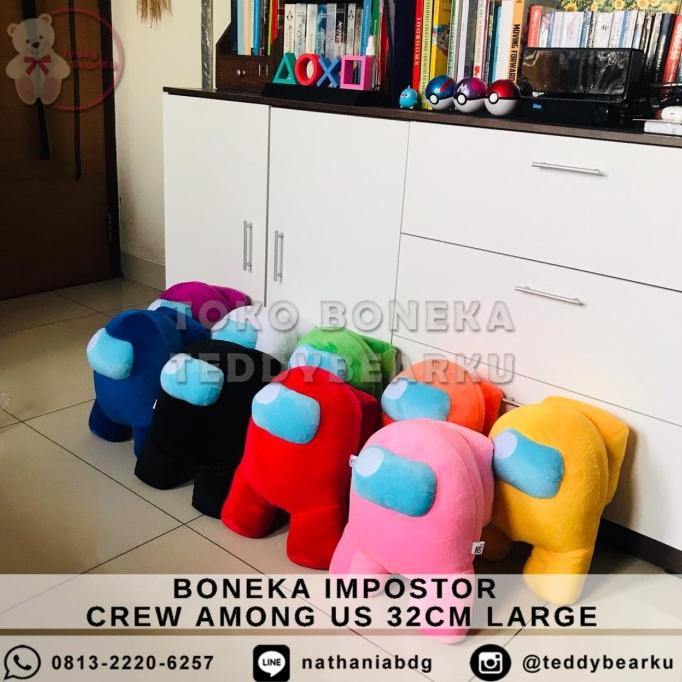 READY STOCK BONEKA IMPOSTOR CREW AMONG US LARGE ORIGINAL SNI PRODUSEN