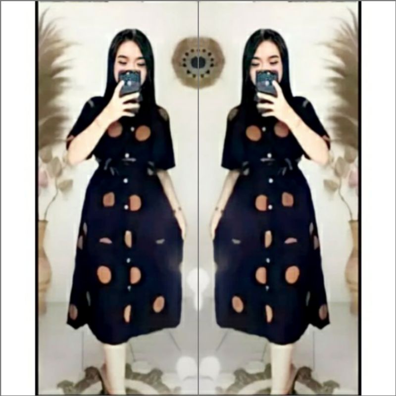 Daster Andin Terbaru Motif Polkadot