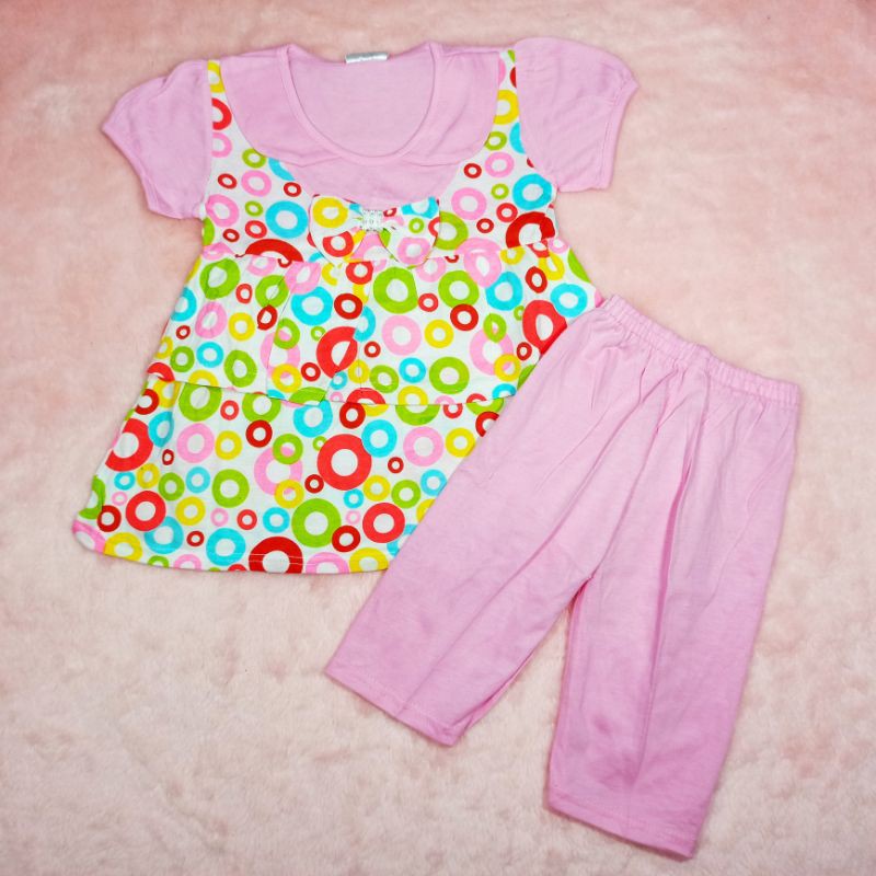 Ss#1013 Setelan Anak Perempuan size 1-2tahun / Baju Setelan Anak Lucu / Pakaian Anak Cewek