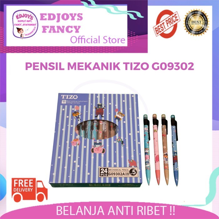 

Hari Ini Pensil Mekanik / Mechanical Pencil Tizo Black Cat G09302A (24) Murah