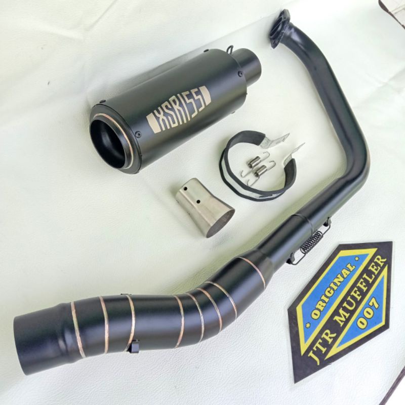 Knalpot custom XSR 155 model standar dan underbelly
