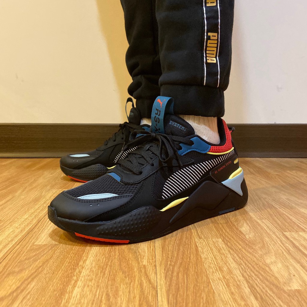 puma rs x red white black