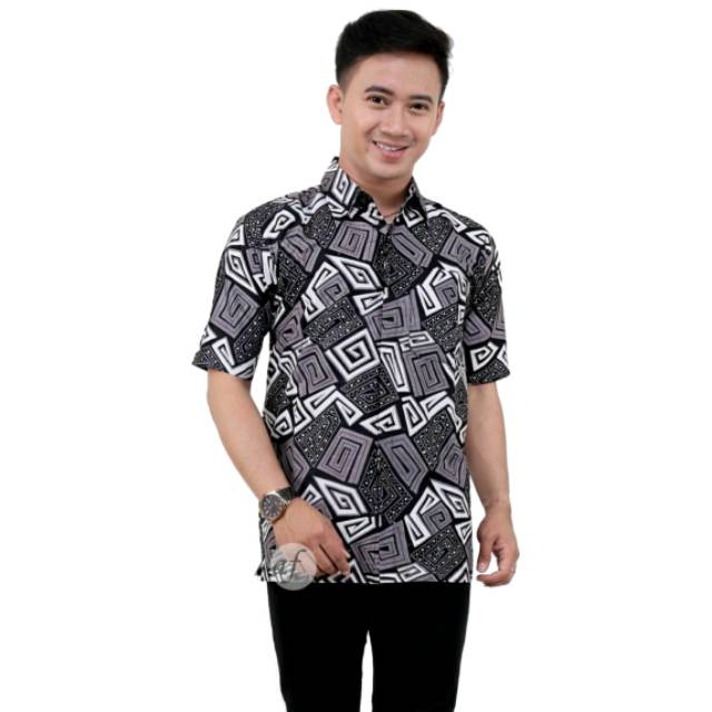 NEW ARRIVAL DISTRO BATIK PRIA BORDIR SOGAN HRB026 BATIKAF NOTOARTO BATIK IPNU-IPPNU HEM PRIA Bel-5
