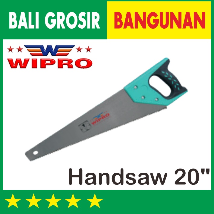 20" WIPRO HANDSAW GERGAJI KAYU GOROK HEAVY DUTY