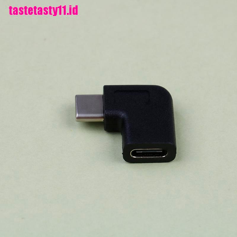 Konverter Sudut Kanan 90 Derajat USB 3.1 Tipe C Male Ke Female USB-C