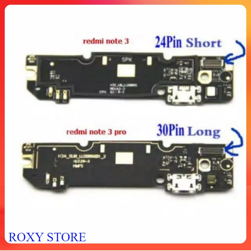 Board Charger Papan Cas PCB Xiaomi Redmi Note 3 / Note 3 Pro Mic