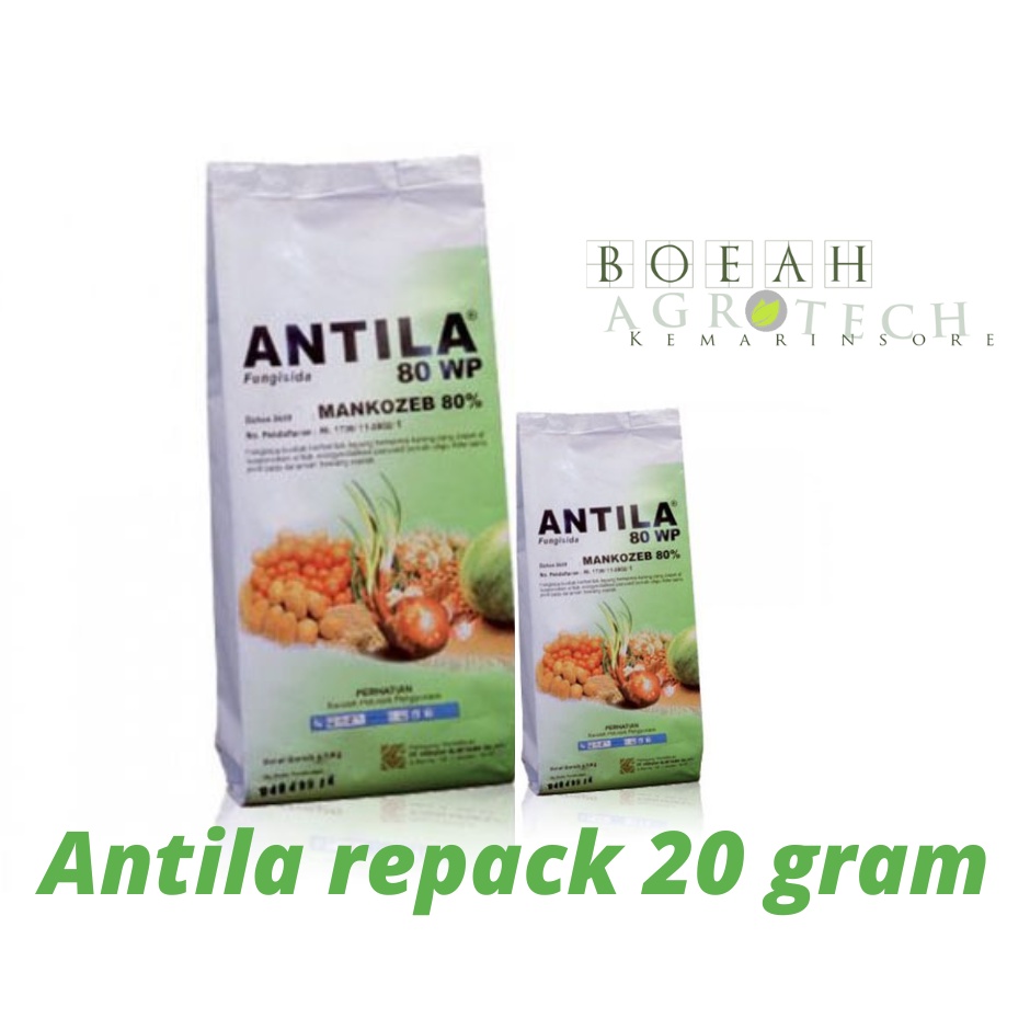 Fungisida Antila 80 WP Repack 20 g untuk Mengendalikan Busuk Buah, Busuk Daun, Jamur, dan Bercak