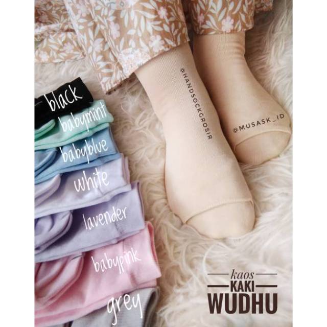  KAOS  KAKI  WUDHU NIDA  BAHAN SOKA Shopee Indonesia