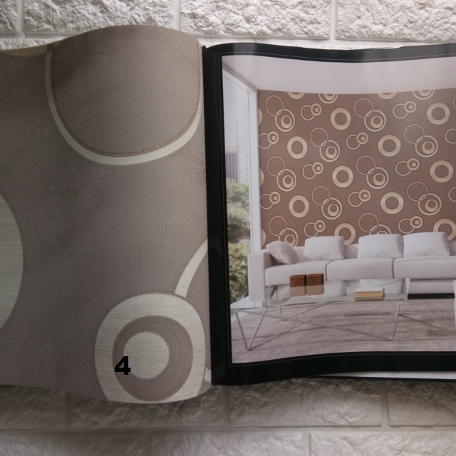 WALLPAPER DINDING PREMIUM 3D COKLAT MUDA BACKGROUND RUANGAN