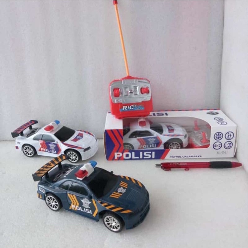 Mainan mobil Polisi Mini - Mainan Mobil Remot Control Polisi