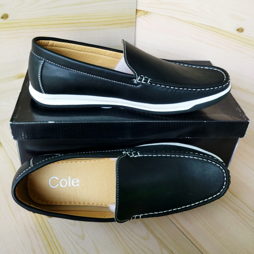 Sepatu Kulit Pria COLE M026BK Slip On Formal Premium Original Matahari
