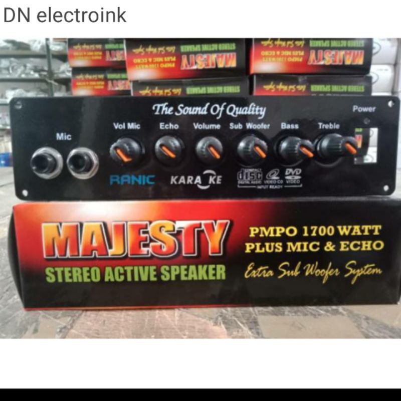 kit power amplifier speaker aktif stereo karaoke plus echo 1700w