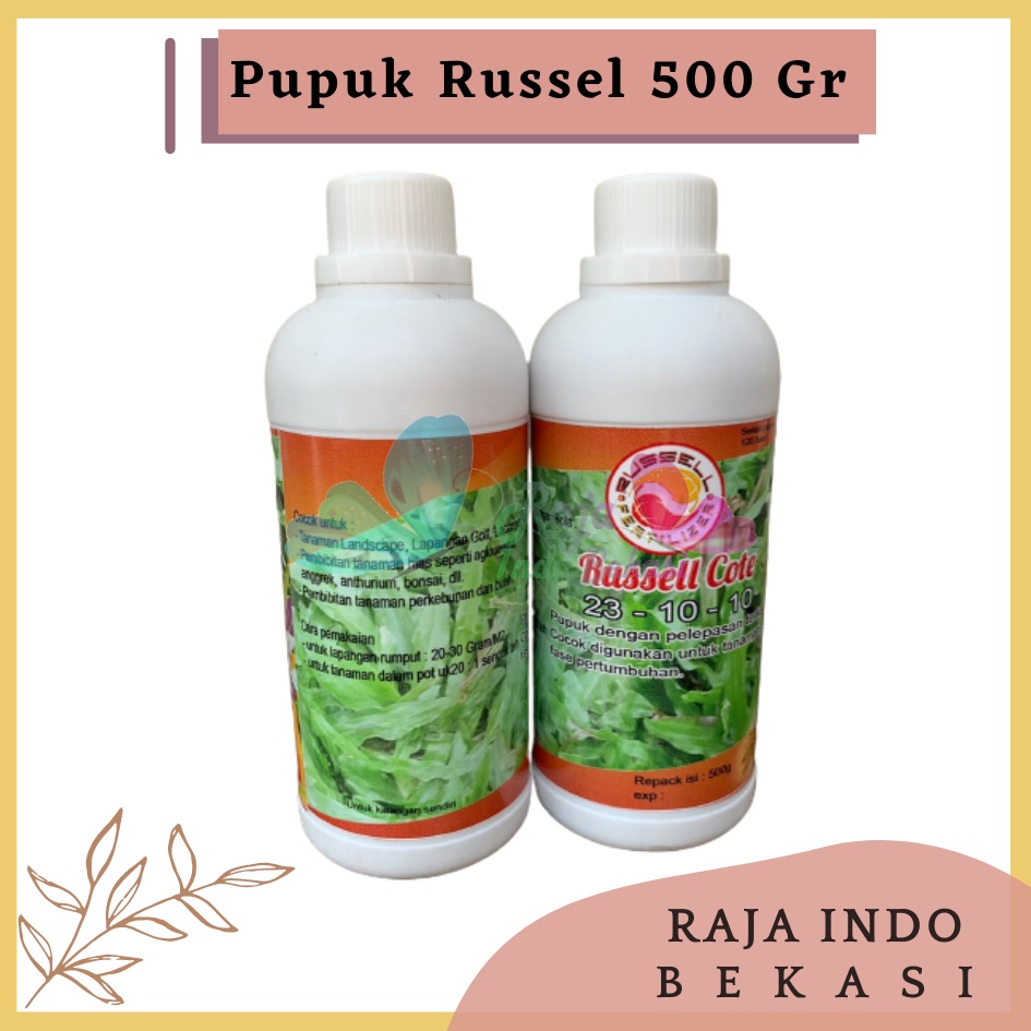 Pupuk Russell Cote Slow Release 23-10-10 500 Gr Pupuk Osmocote 23-10-10 Aglonema Monstera, dan Tanaman masa vegetatif Pupuk Slow Release Original Untuk Sawit Thailan Dus Bonsai - Russell Cote Slow Release 23-10-10 Pupuk Osmocote 23-10-10 Aglonema dll