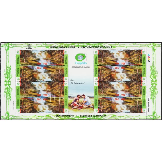 

Perangko Filateli H78 Indonesia MNH Full Sheet 05.06.1998 Echophila Stamp Day