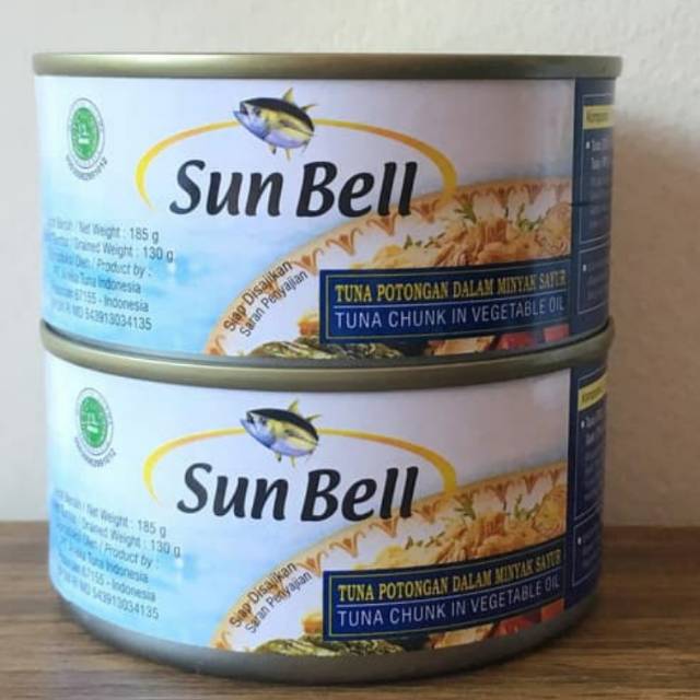 

khusus pancing Tuna kaleng merk sun bell sunbell (185 gr)