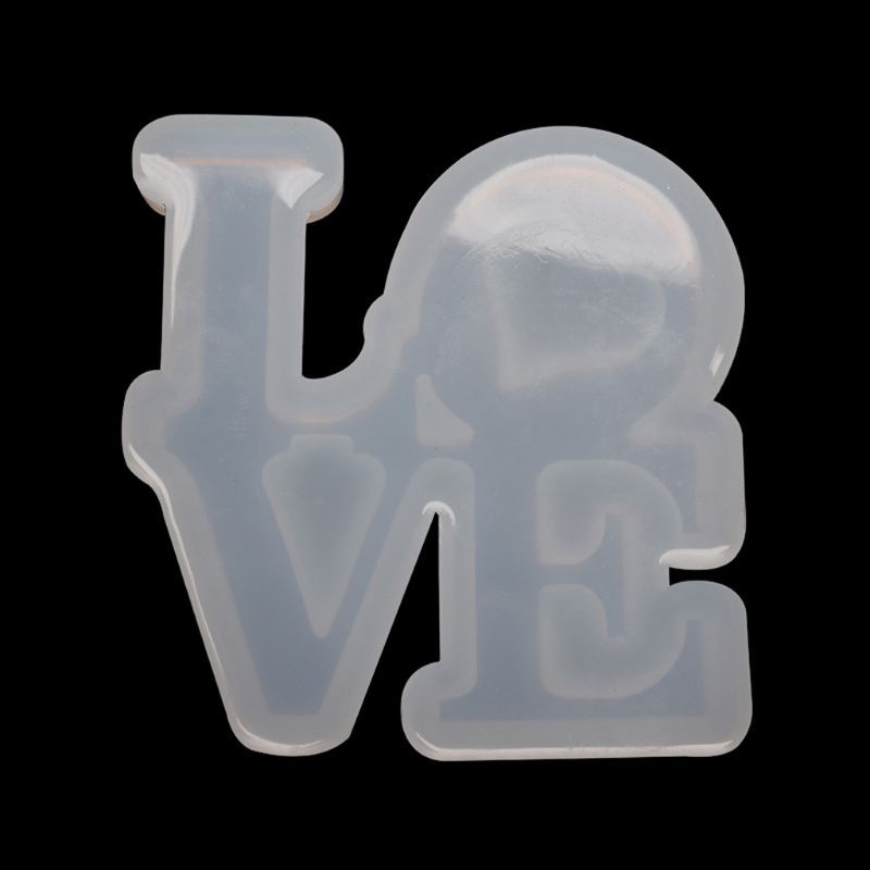 SIY  Handmade English Letters Love Pendant Silicone Jewelry Resin Mold Resin Casting Mold Jewelry Making Tools