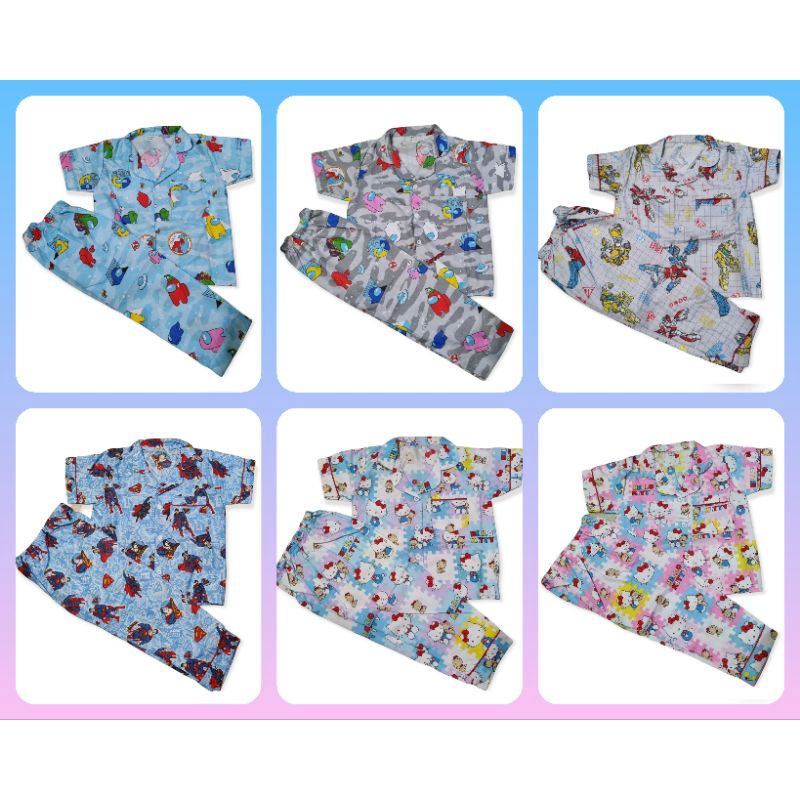 Baju Tidur Anak Perempuan Baju Tidur Anak Umur 1-5 Tahun