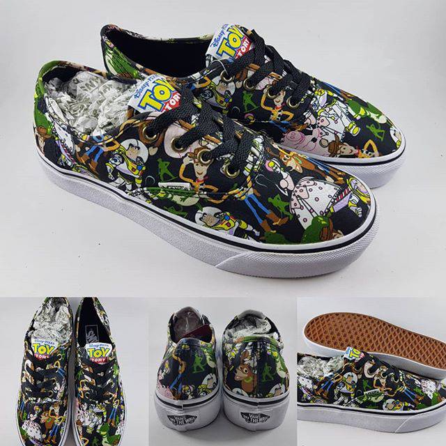 Sepatu Kets Vans Authentic X Disney Toy Story Collections Black Hitam