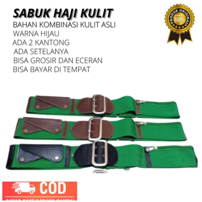 kulit Sabuk haji kulit sabuk kulit asli sabuk jawara sabuk betawi sabuk umroh