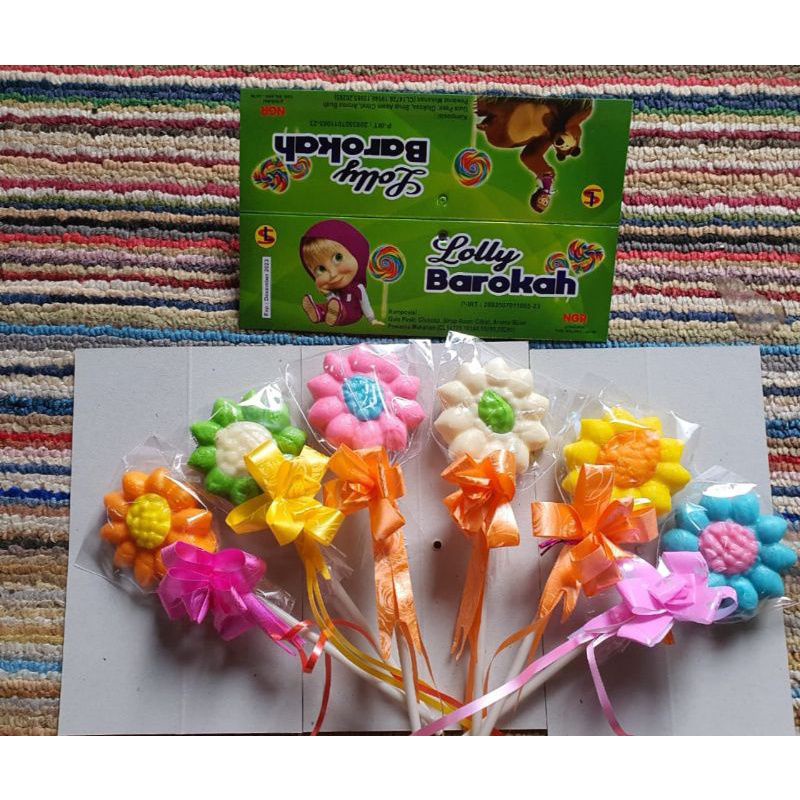 

20pcs Permen Lolipop Matahari pita
