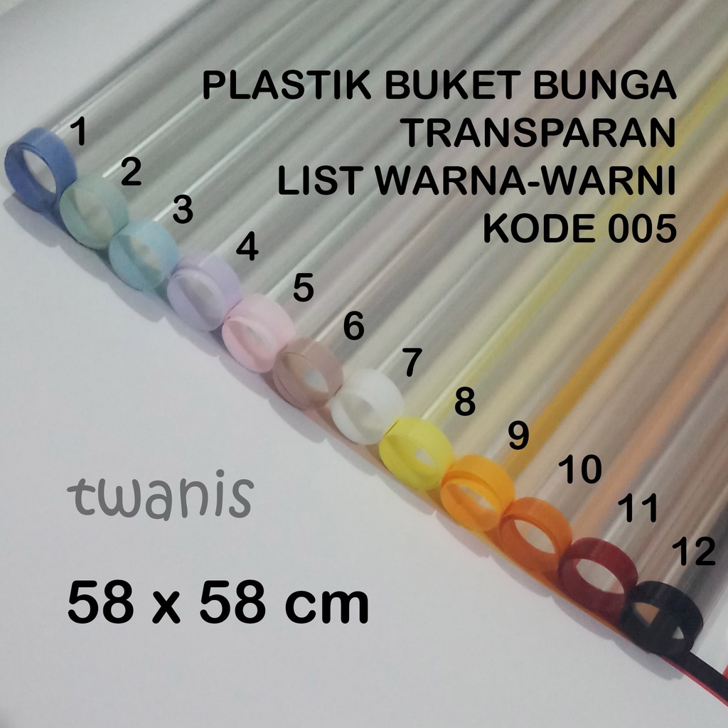 

PAKET CELLOPHANE WRAPPING PLASTIC BUNGKUS BUKET BUNGA SNACK ISI 24 LEMBAR