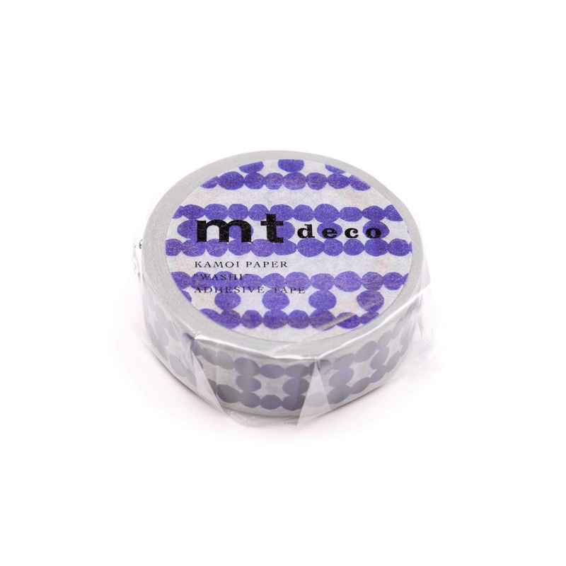 

MT Deco Dot Blue Ladder Washi Tape / Sample