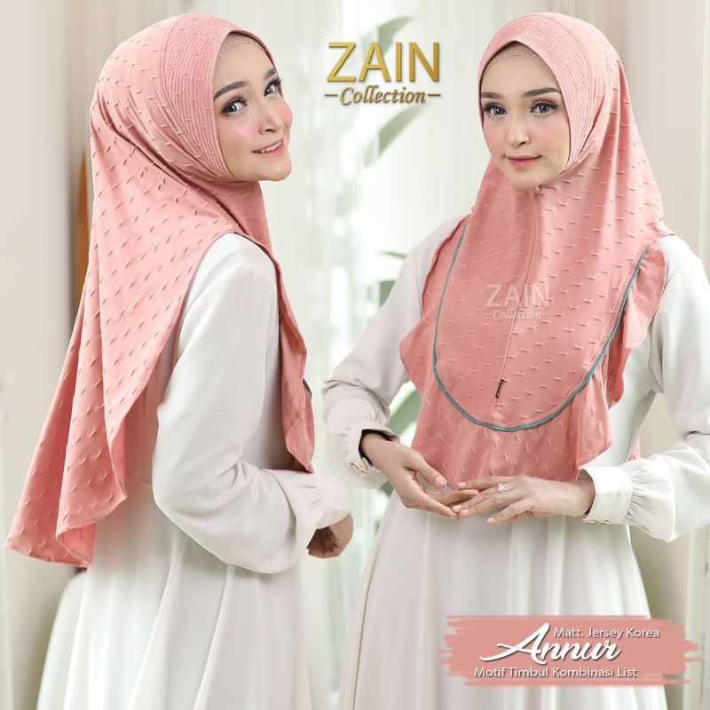 Hijab/Jilbab instan Jersey ANNUR ZAIN