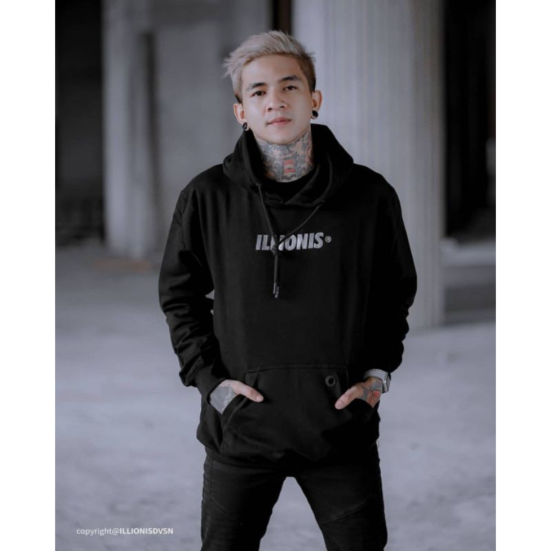 Sweater Hoodie Distro Illionis Silver Premium Bahan Flece Tebal Sedia Size XXL