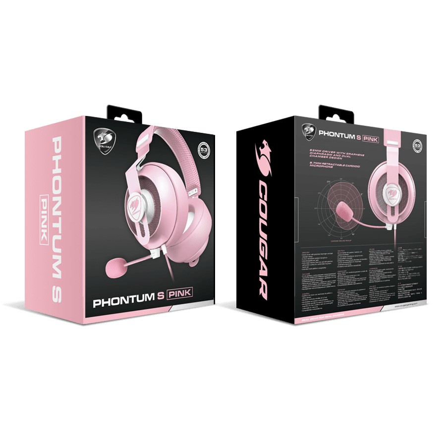 COUGAR GAMING HEADSET PHONTUM S / PHONTUM S PINK