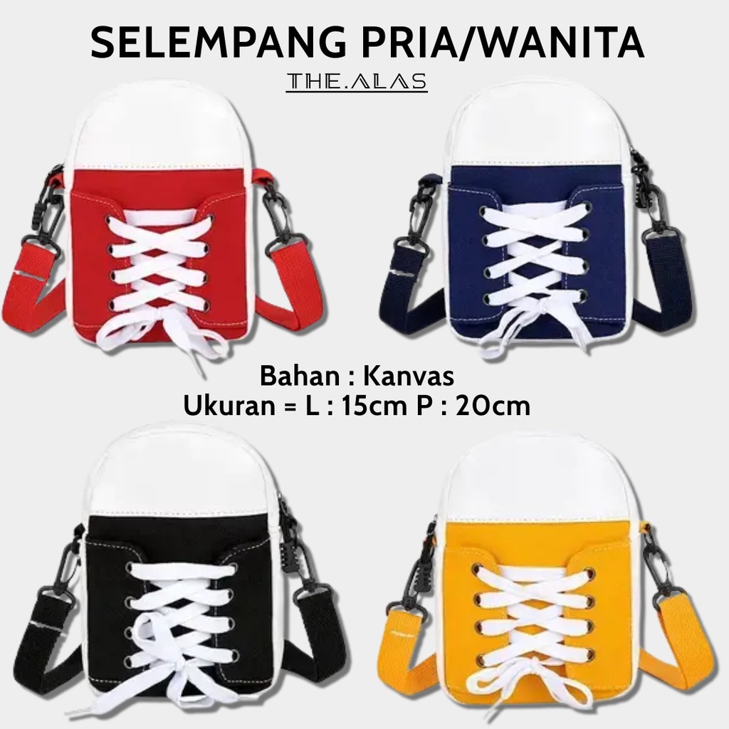 Tas Selempang Pria Wanita Mini Kecil Murah Tali Panjang Import