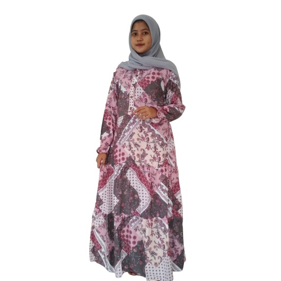 Gamis Monalisa Bangkok Premium Motif Murah Original Cocok Untuk Baju Lebaran 2020