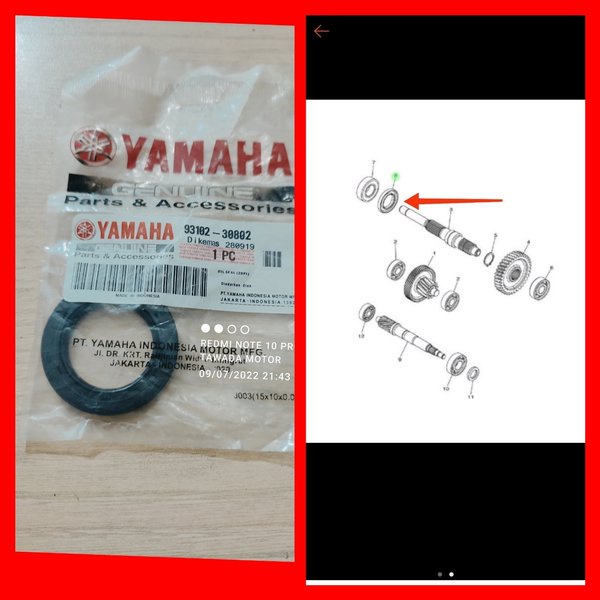 SIL SEAL RODA BELAKANG NMAX OLD NMAX NEW DAN AEROX 155
