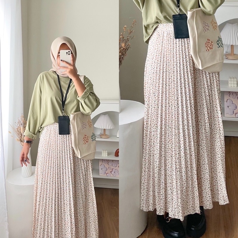 FLORAL SKIRT by Nevaa.id | ROK VIRAL | ROK KEKINIAN | ROK MOTIF PREMIUM