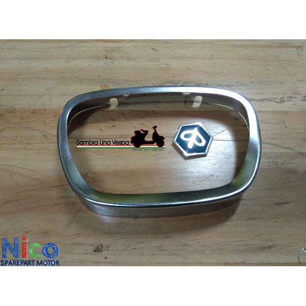 List lis ring headlamp lampu depan refkektor depan vespa bajaj super sprint jenong