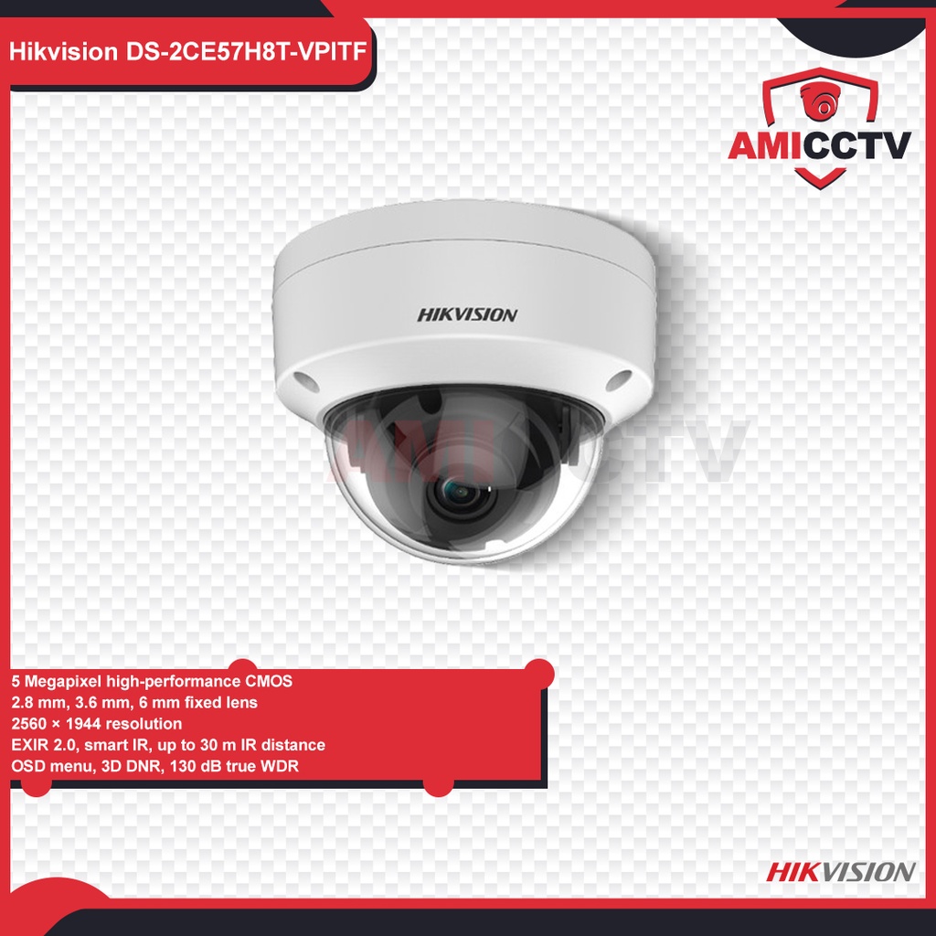 Camera CCTV Hikvision 5MP Indoor DS-2CE57H8T-VPITF