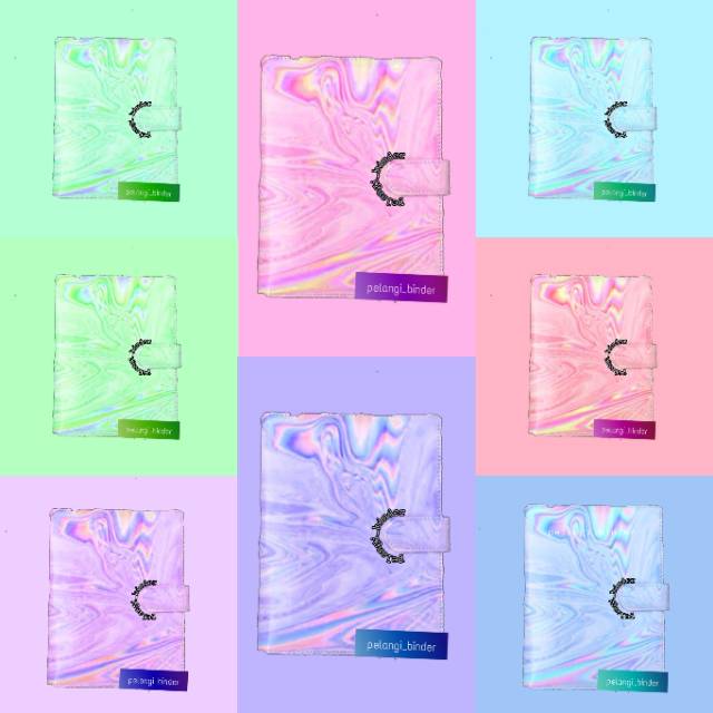 

Binder Printing Motif Marble Hologram