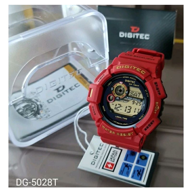 Jam DG 5028 Anti Air Jam Tangan Pria Digital Rubber Tahan Air