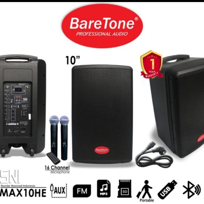 speaker portable metting baretone max10HE original baretone+ stand