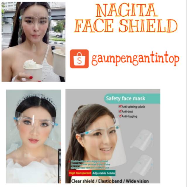 Ready STock JKT (KACAMATA+MIKA) NAGITA Face Shield PELUANG USAHA REFILL FACE SHIELD