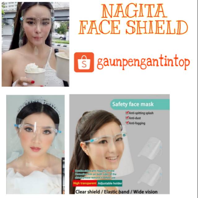 Ready STock JKT (KACAMATA+MIKA) NAGITA Face Shield PELUANG USAHA REFILL FACE SHIELD