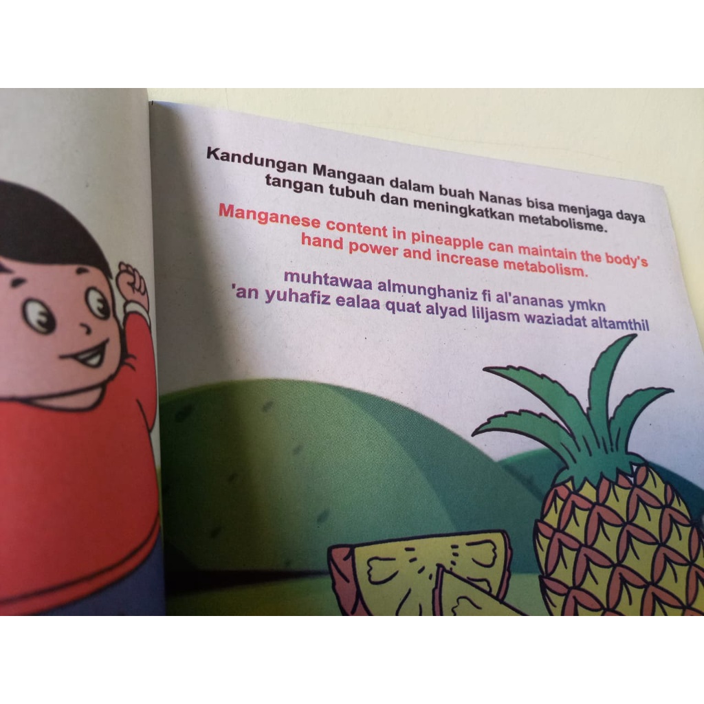 Paket 5 Buku Cerita Pendidikan Anak Buah 3 Bahasa Indonesia Inggris Arab Full Color Murah