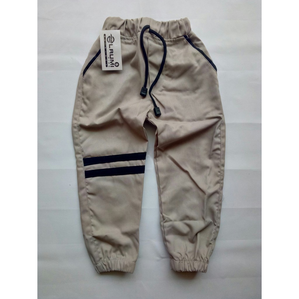 celana chino panjang jogger anak 1-13 tahun katun drill