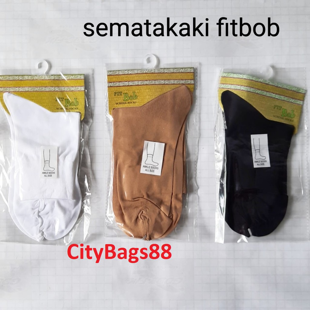 CityBags-Stocking  KAOS KAKI FORMAL FIT BOB hitam putih cream